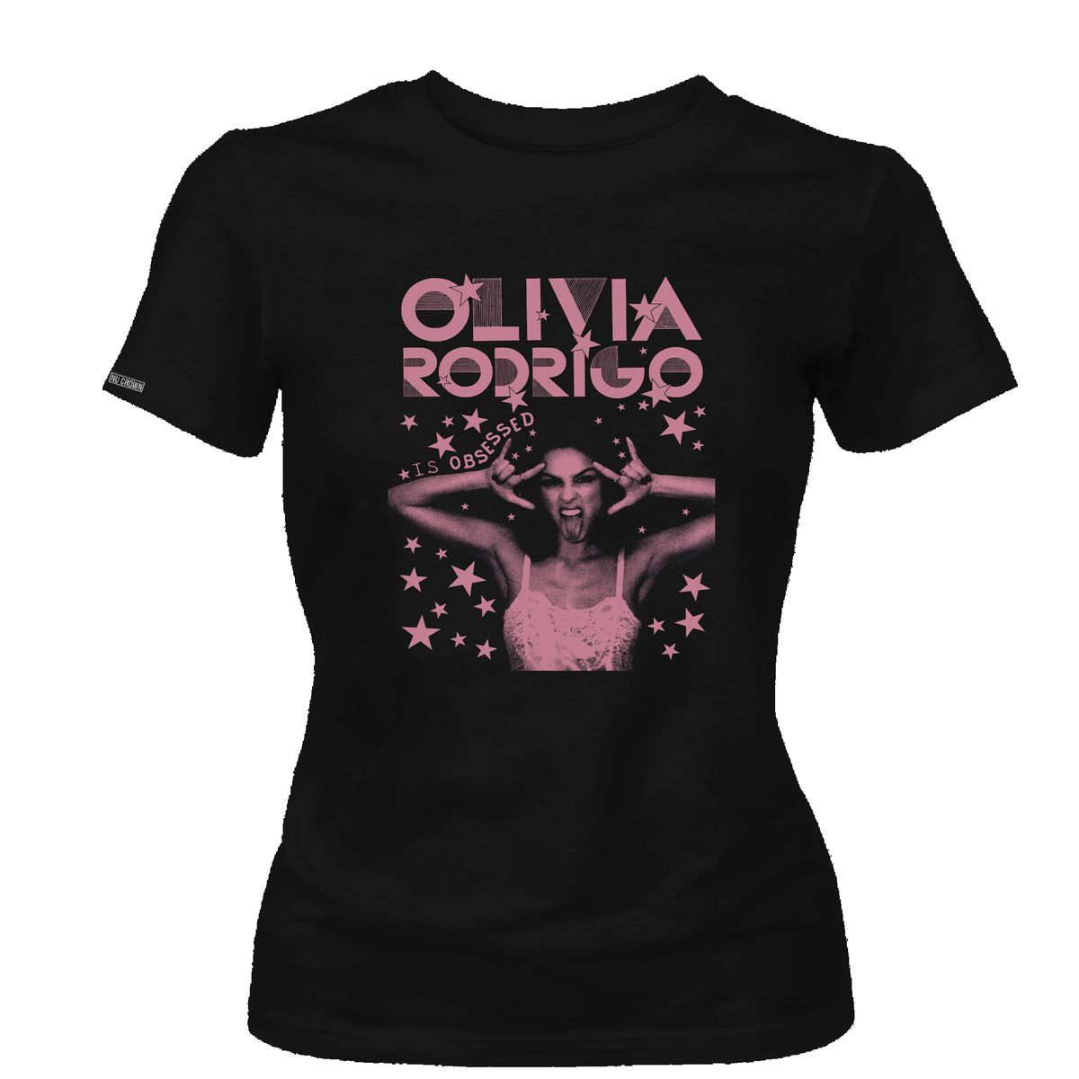 CREACIONES NU CROWN - Camiseta Dama Olivia Rodrigo Pink Obsessed Nu Crown