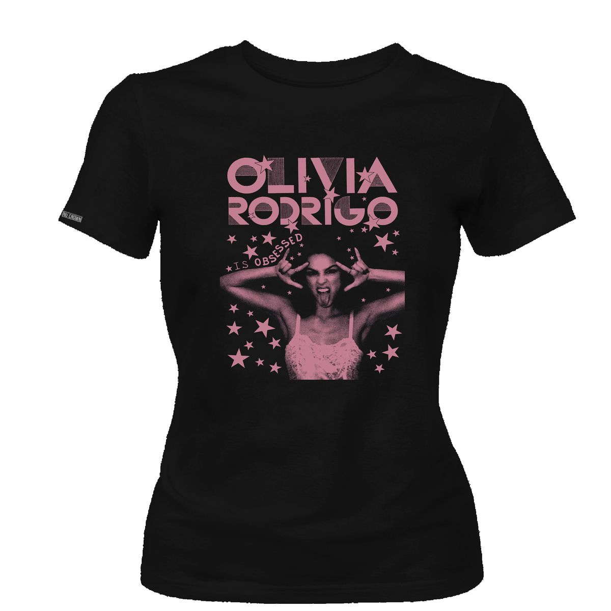 CREACIONES NU CROWN - Camiseta Dama Olivia Rodrigo Pink Obsessed Nu Crown