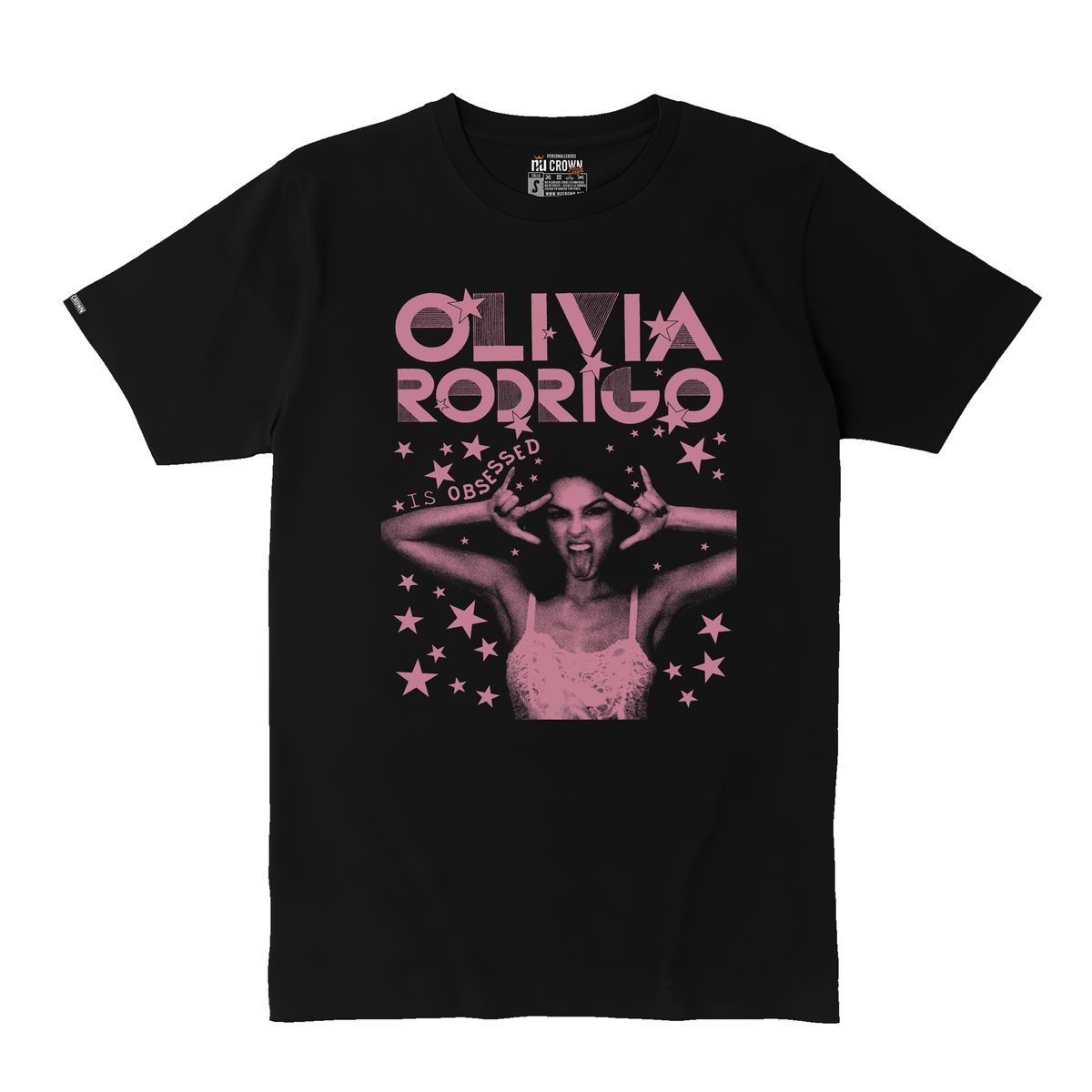 CREACIONES NU CROWN - Camiseta Olivia Rodrigo Pink Obsessed Hombre Nu Crown