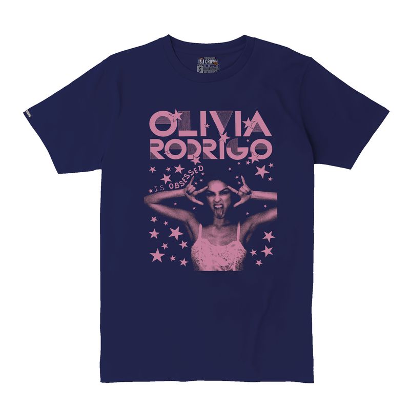 CREACIONES NU CROWN - Camiseta Olivia Rodrigo Pink Obsessed Hombre Nu Crown
