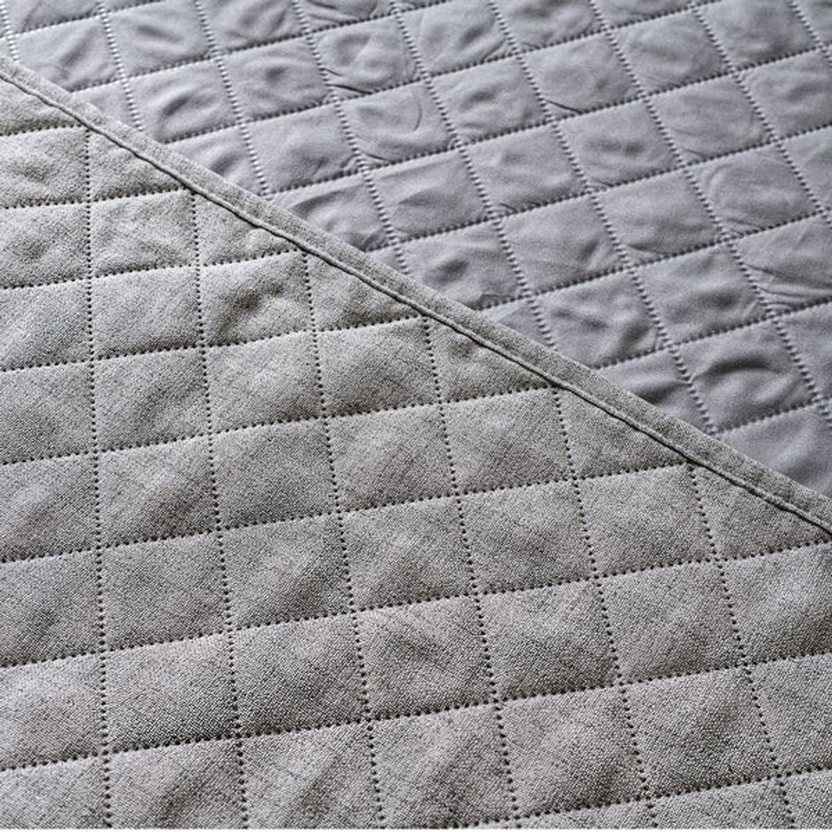 VIANNEY - Protector De Sala Gris Neutral 2 Puestos Vianney