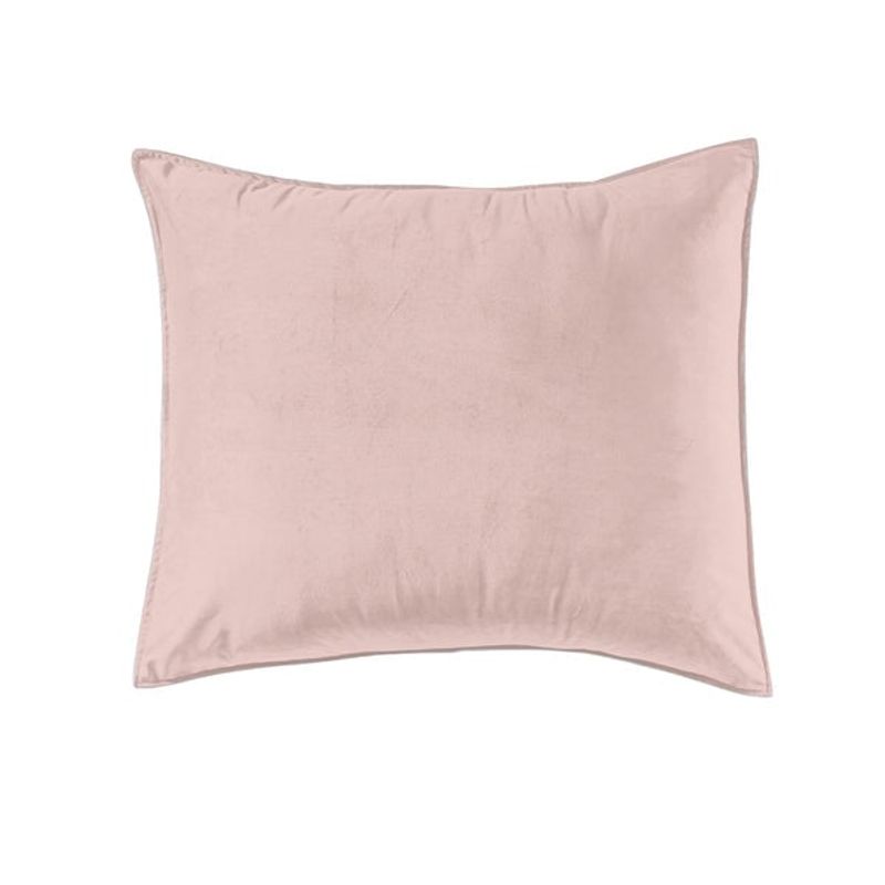 VIANNEY - Funda De Almohada Velvet Soft Pink Europea Xl Vianney