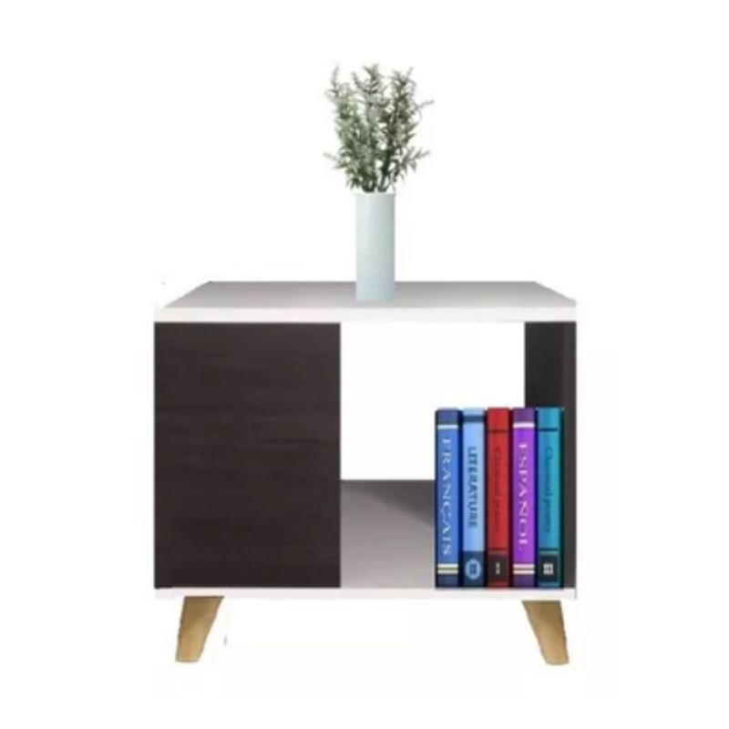 GENERICO - Mesa De Centro Mesa Auxiliar Para Sala Sujeta Libros con estantería