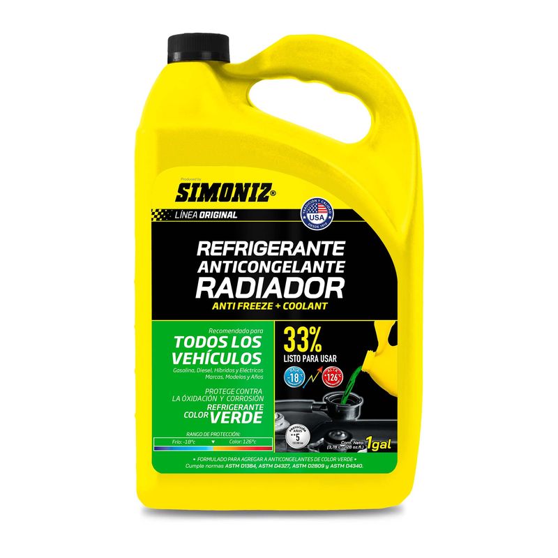 SIMONIZ - Refrigerante Radiador Max SIMONIZ Anticongelante todos los Autos 1gl