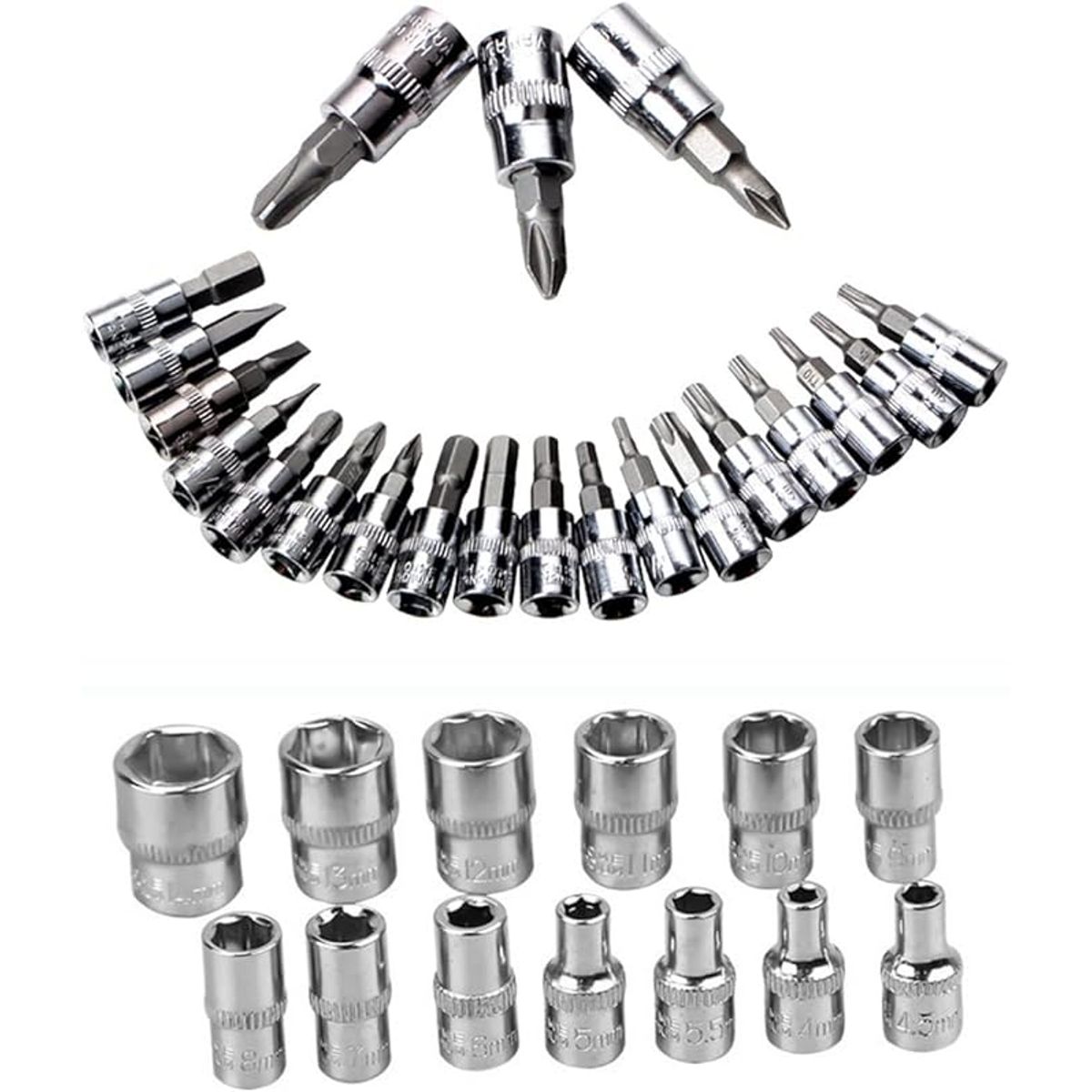 CHICAGO - Juego De Copas 46 Piezas Herramientas Ratchet Varios