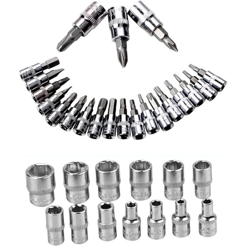 CHICAGO - Juego De Copas 46 Piezas Herramientas Ratchet Varios