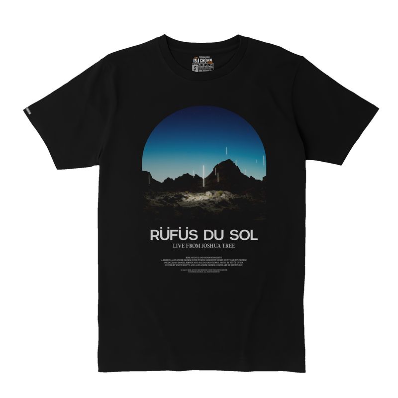 CREACIONES NU CROWN - Camiseta RUFUS DU SOL DJ Desierto Hombre Nu Crown