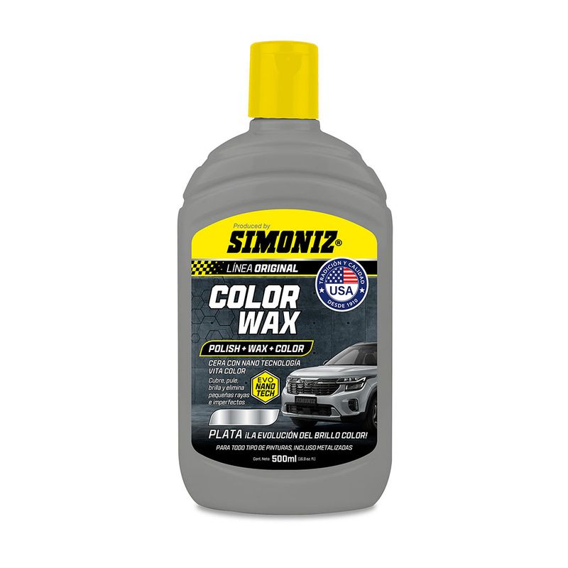 SIMONIZ - Cera Color WAX SIMONIZ con Nano Tecnología Plata 500ml