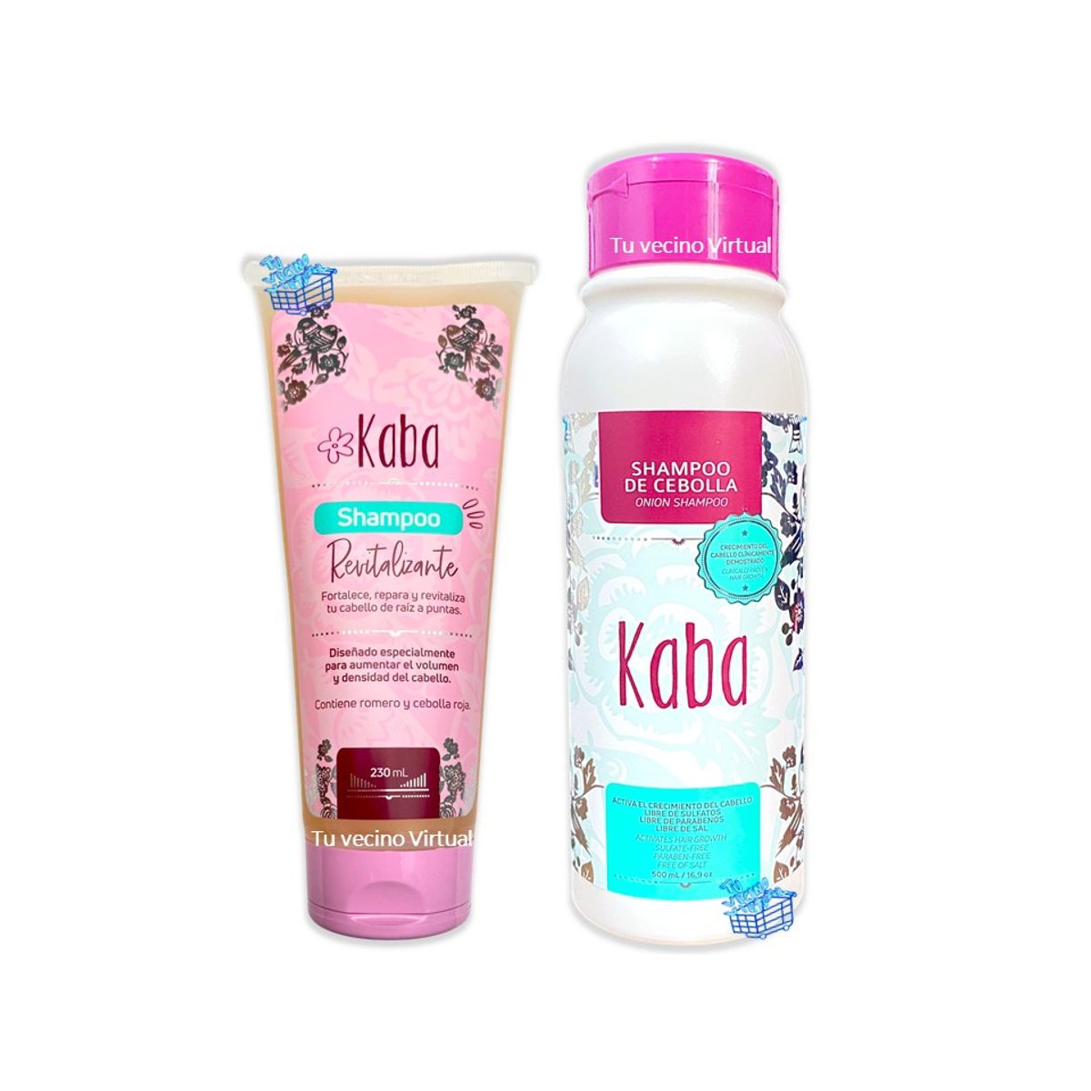 KABA - 2 Shampoo Revitalizante y cebolla Kaba