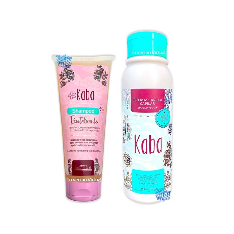 KABA - Shampoo y  Bio mascarilla Kaba