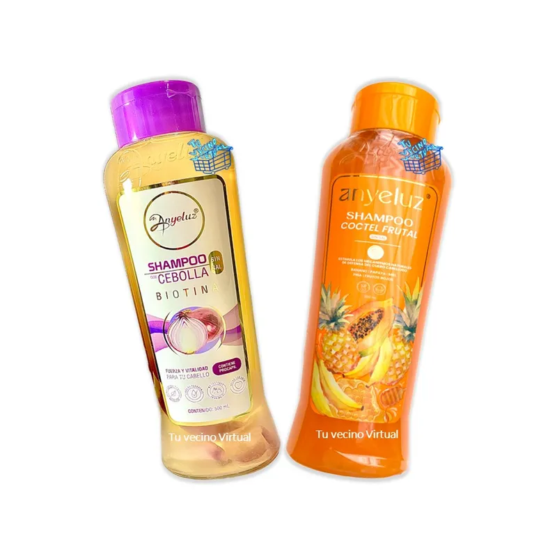 ANYELUZ - Shampoo coctel de frutas + cebolla Anyeluz
