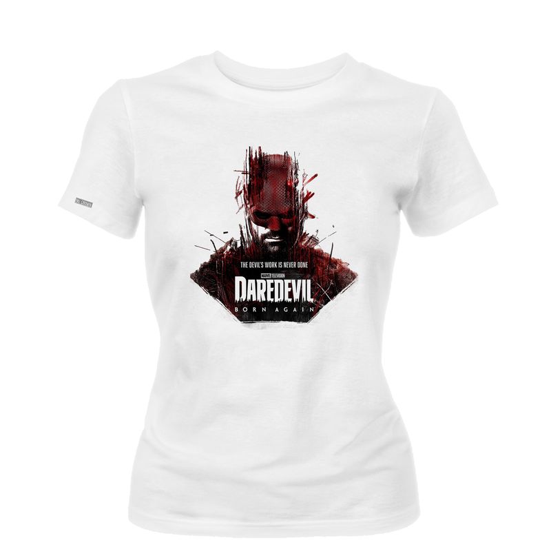 CREACIONES NU CROWN - Camiseta Dama Daredevil Born Again Serie Art Mujer Nu Crown