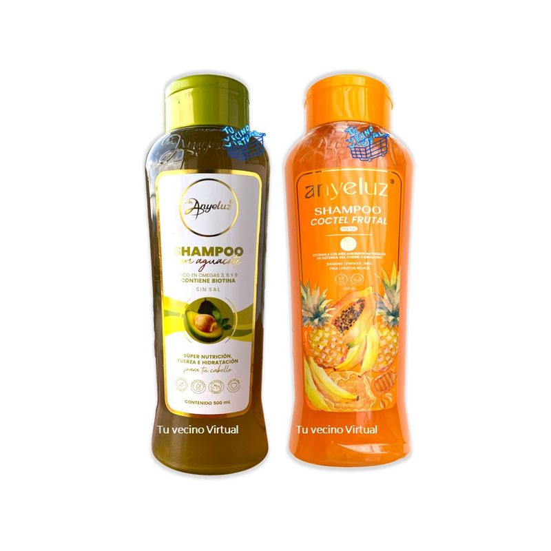 ANYELUZ - Shampoo coctel de Frutas y aguacate Anyeluz
