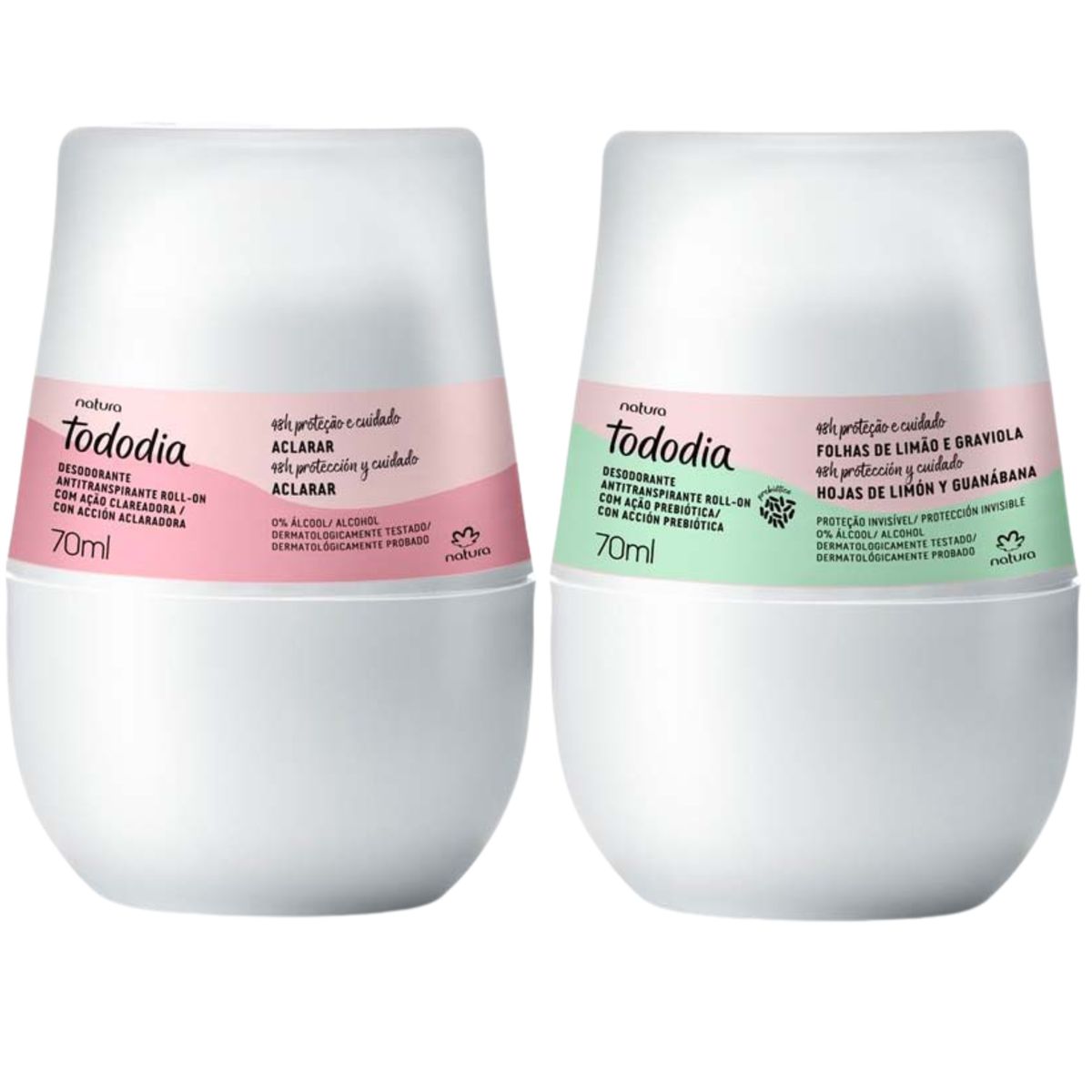 NATURA - Set Desodorante antitranspirante 70ml Tododia x 2