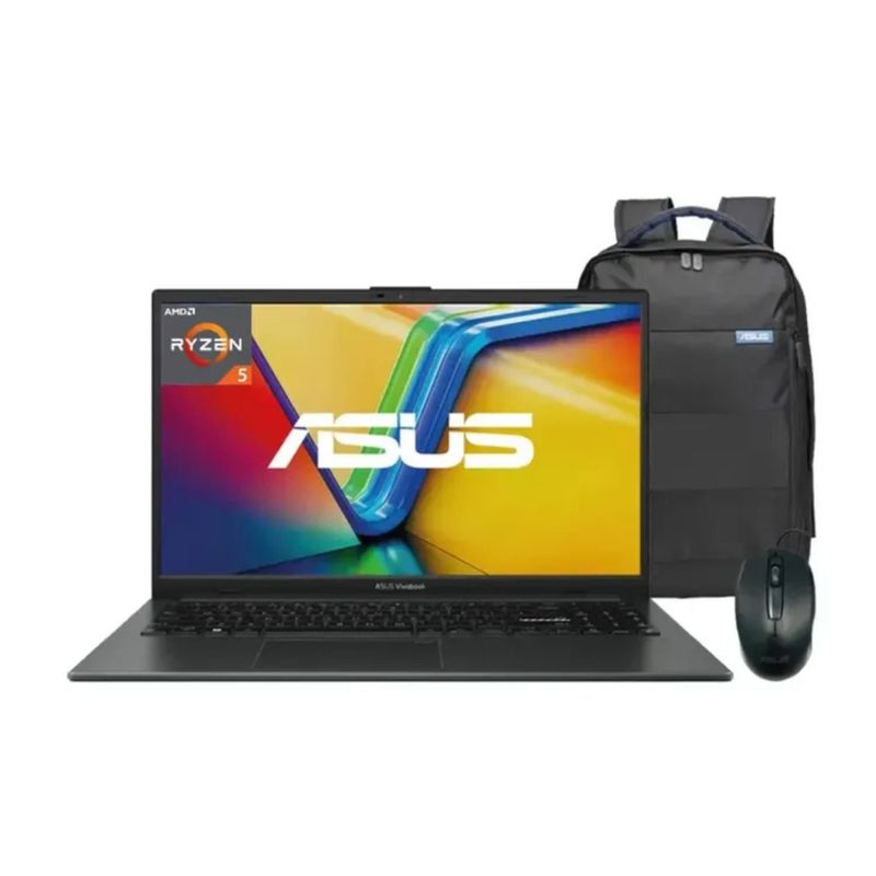 ASUS - Computador Portátil ASUS Vivobook Go 15.6" Pulgadas E1504FA - AMD Ryzen 5 - RAM 8GB - Disco SSD 512 GB - Negro