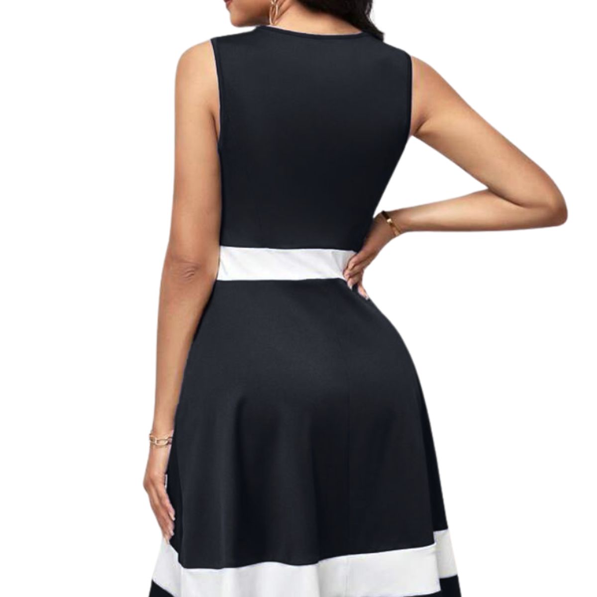 NEGRELI - VESTIDO CASUAL FORMAL COMBINADO