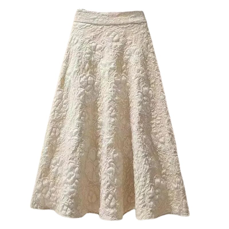 YURELKSHOP - FALDA CASUAL MIDI LINEA A