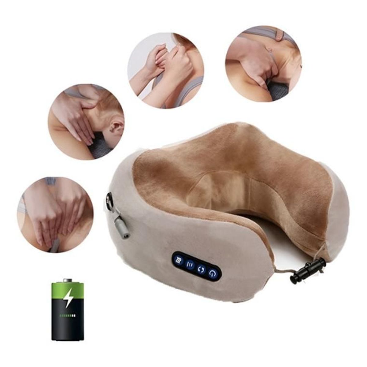 GENERICO - Masajeador Electrico De Cuello Cervical Dolores Almohada