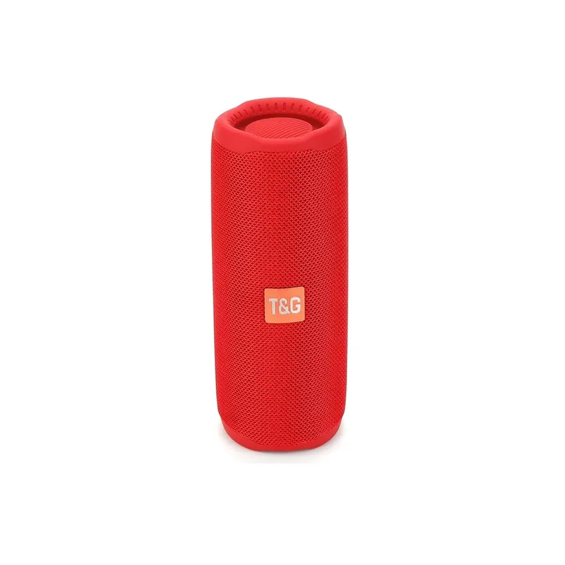 GENERICO - Parlante Con Bluetooth T&G 365 Recargable Portátil Rojo