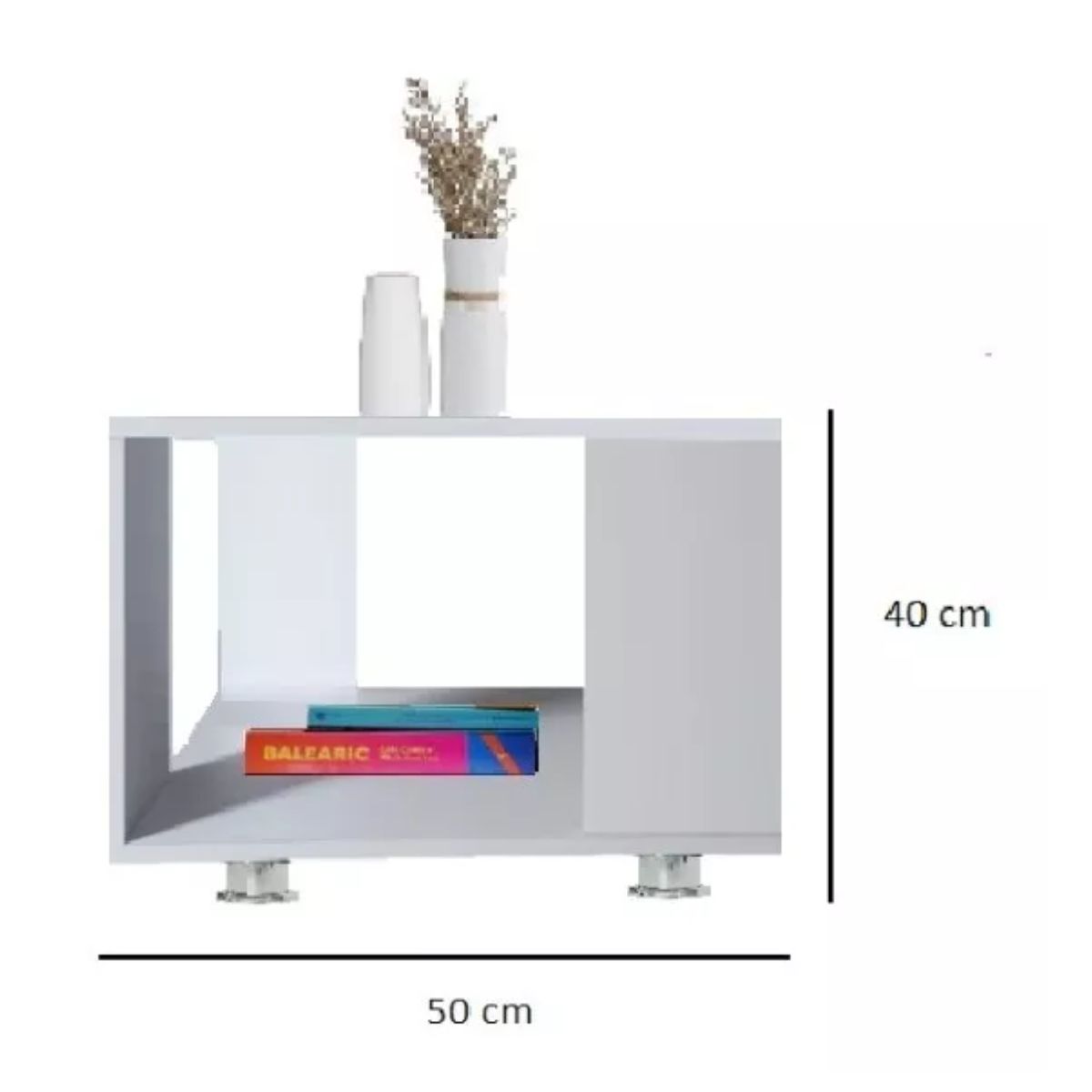 GENERICO - Mesa De Centro  Mesa De Auxilar Perchero Mueble Para Sala Blanco