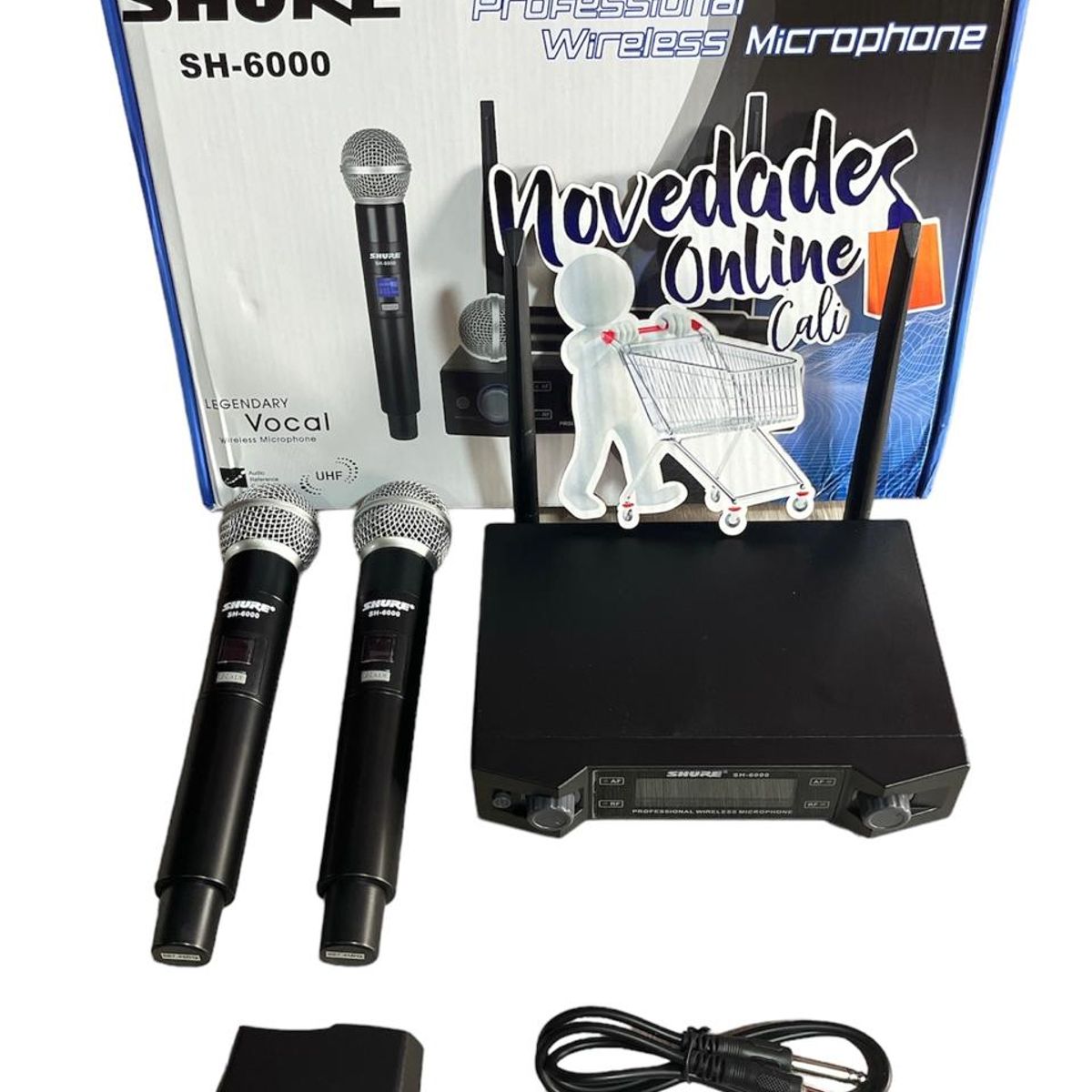 SHURE - SISTEMA INALÁMBRICO CON 2 MICRÓFONOS DE MANO SH 6000 Shure