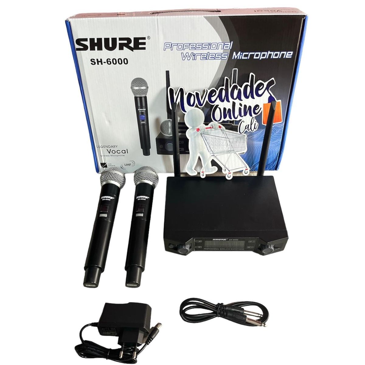 SHURE - SISTEMA INALÁMBRICO CON 2 MICRÓFONOS DE MANO SH 6000 Shure