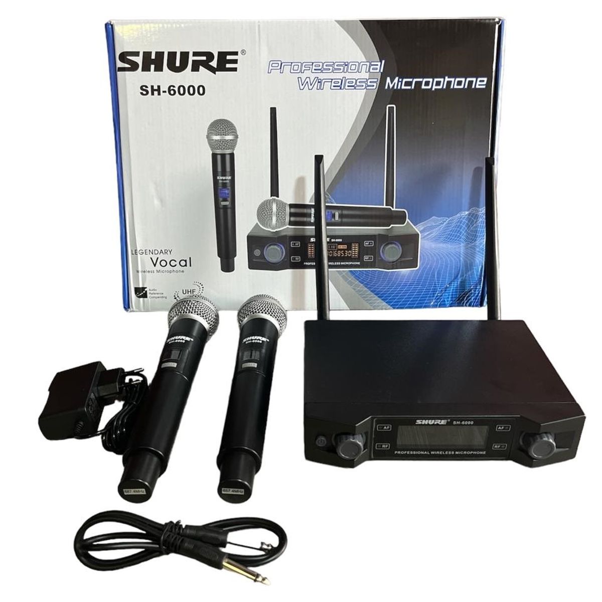 SHURE - SISTEMA INALÁMBRICO CON 2 MICRÓFONOS DE MANO SH 6000 Shure