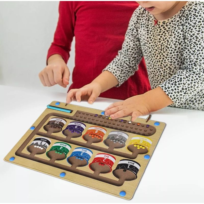SHEN HUANG - Juego Didáctico Montessori Laberinto Magnético Aprendizaje