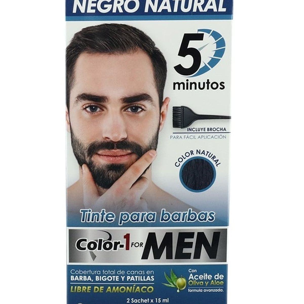 GENERICO - Tinte Para La Barba 5 Minutos Color 1 for Men