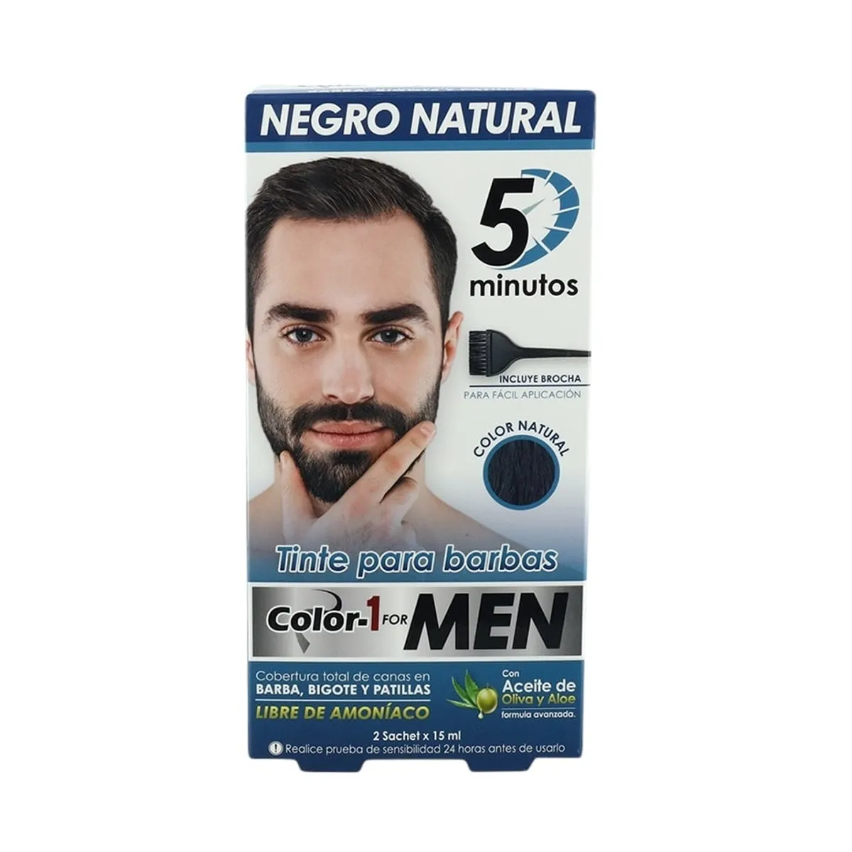 GENERICO - Tinte Para La Barba 5 Minutos Color 1 for Men