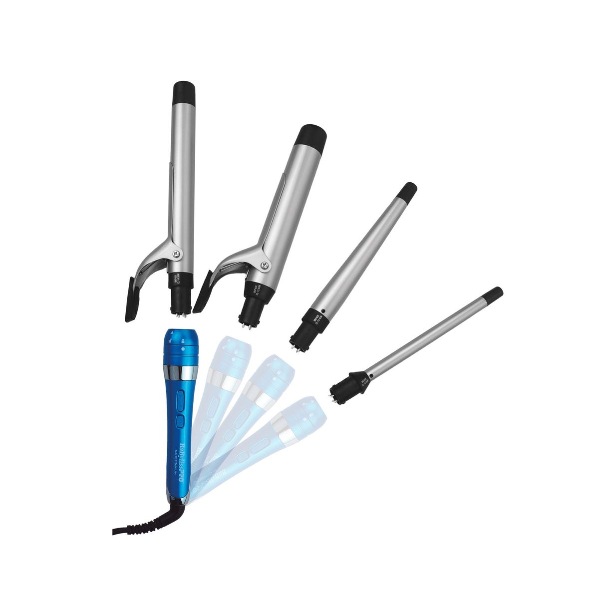 BABYLISS - Pinza Rizadora 4 Barriles Intercambiables Sol-Gel Babyliss