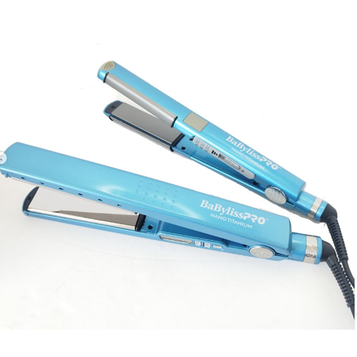BABYLISS - Combo Plancha Profesional Babyliss  Nt 4091 Y 4081 Azul - Doble Voltaje