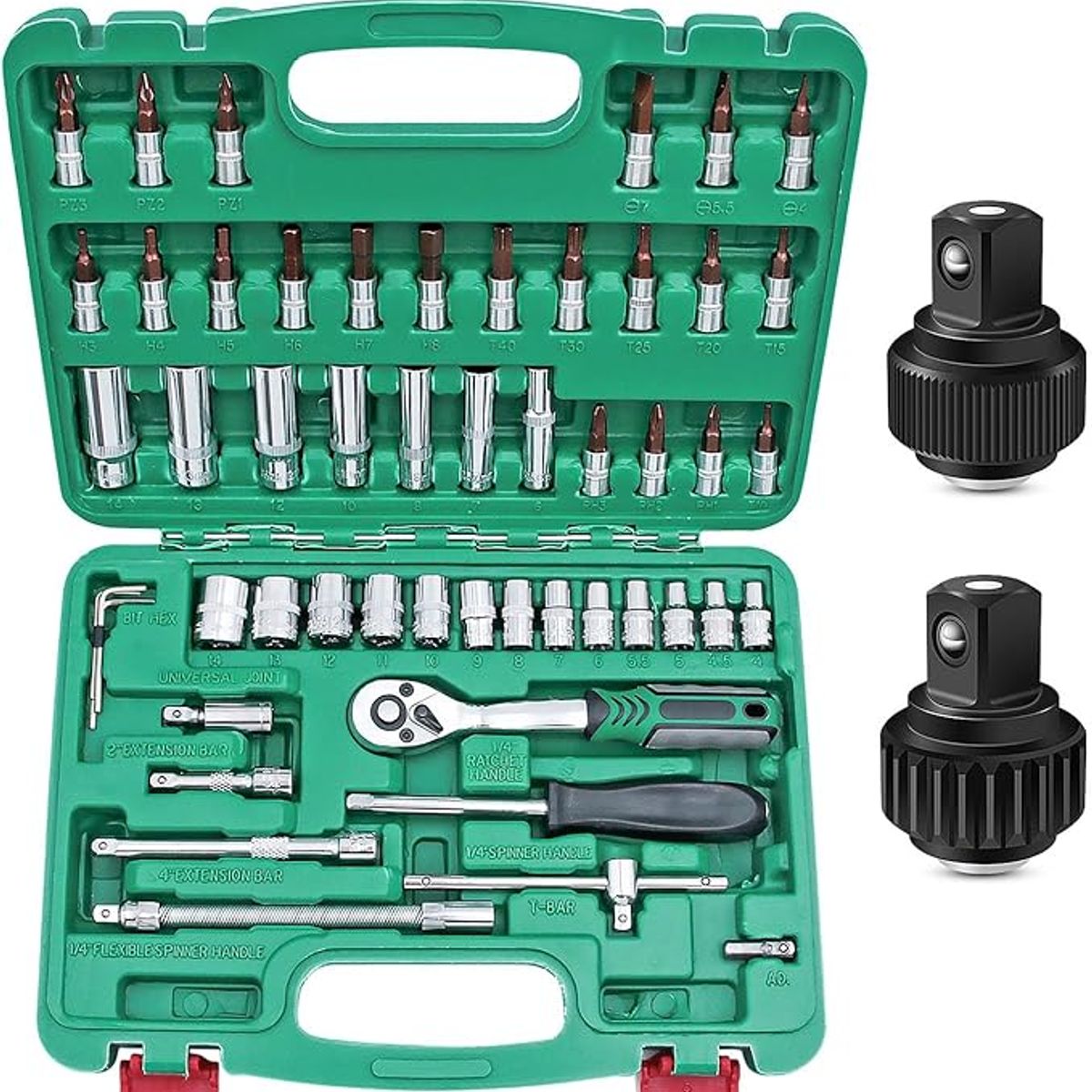 CHICAGO - Juego De Copas Con Ratchet Kit 53 Pcs Carro Moto