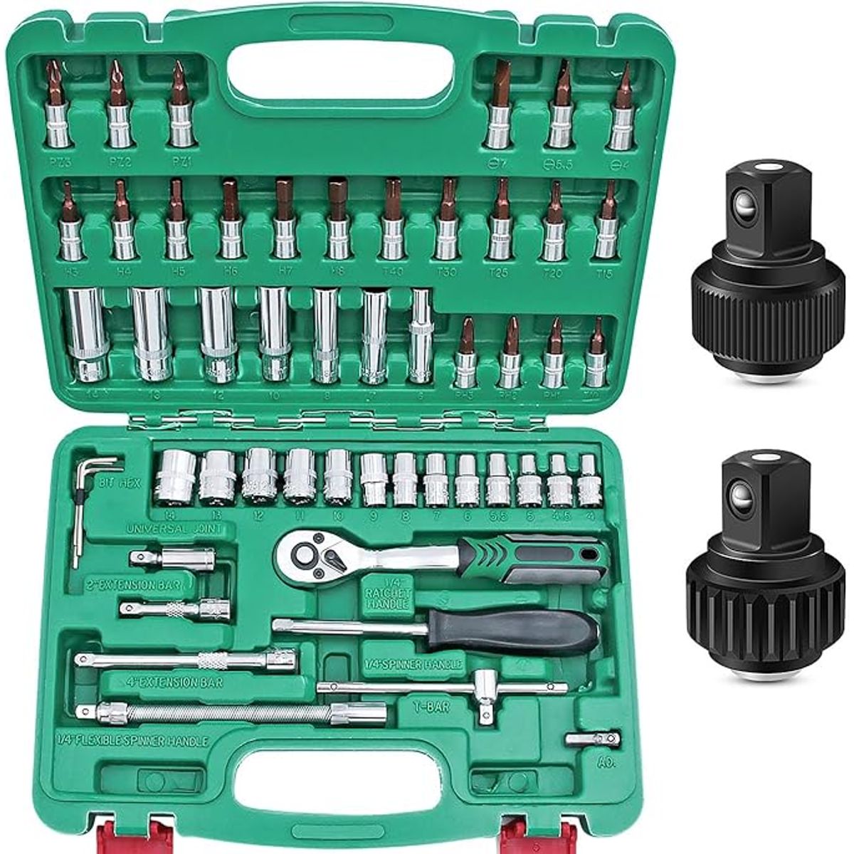 CHICAGO - Juego De Copas Con Ratchet Kit 53 Pcs Carro Moto