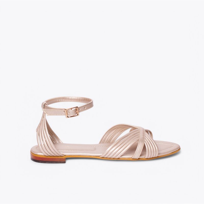 GENERICO - Sandalias Berta dorado mate marca Saduma
