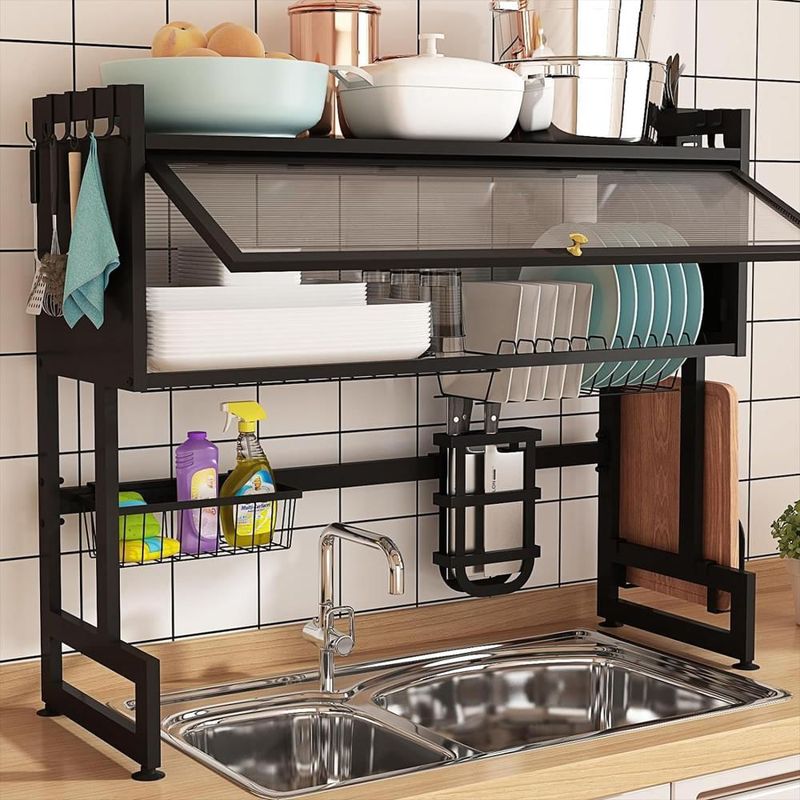 SKY - Organizador Y Escurridor Platos Loza Con Tapa 85 Cms