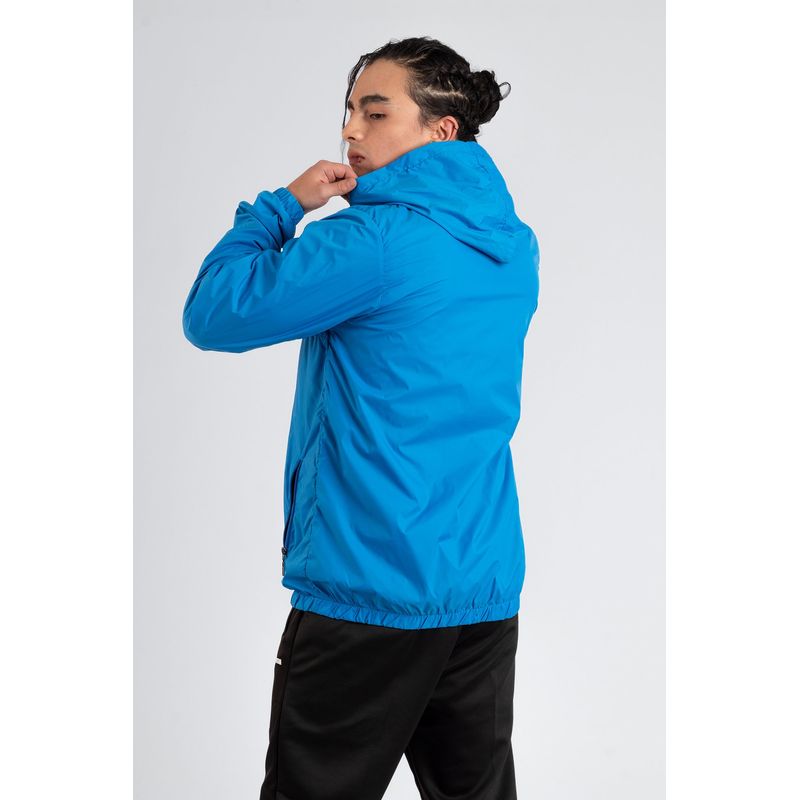GENERICO - Chaqueta Rompevientos Forrada Hombre Azul JH02