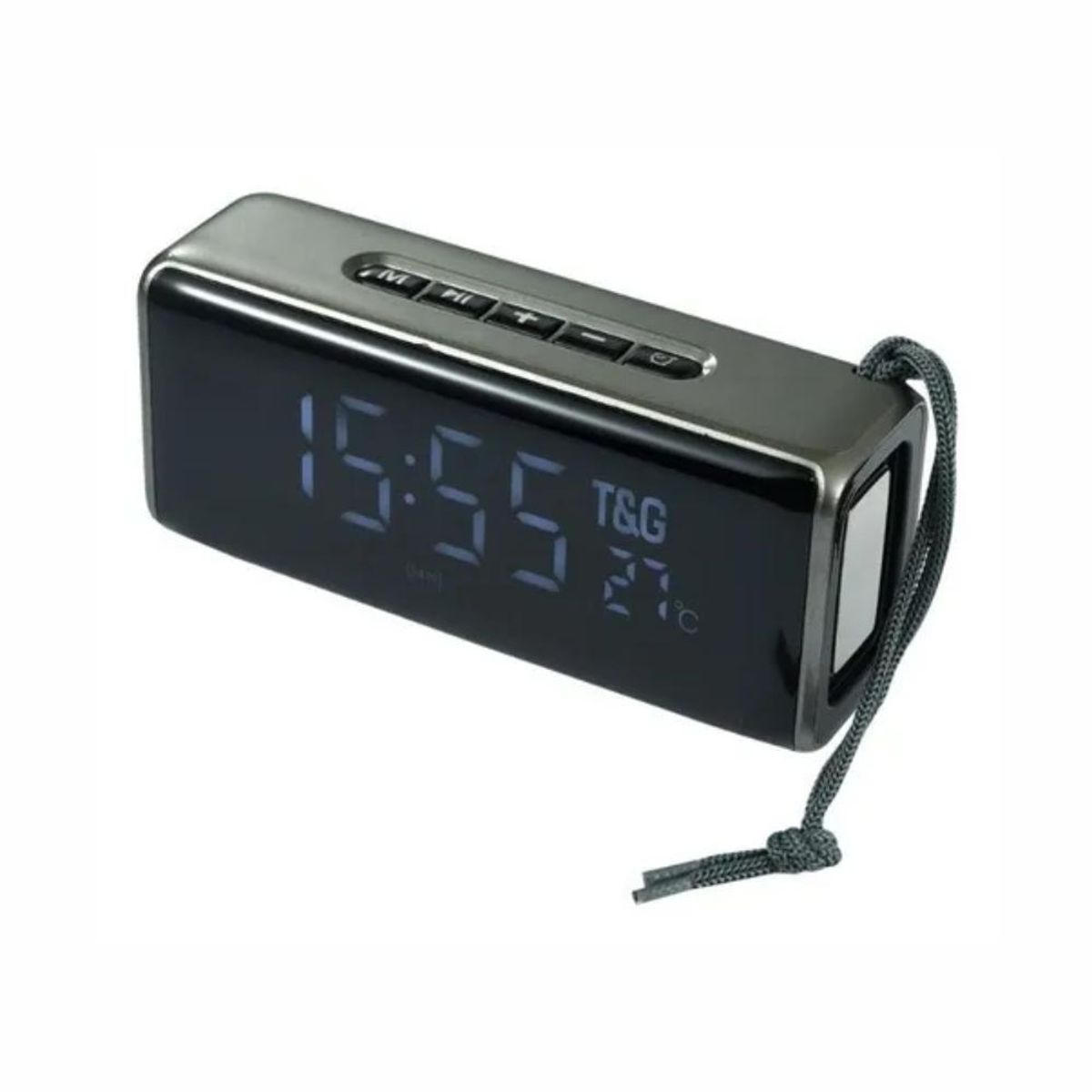 SKY - Radio Reloj Despertador Tg 174 Pantalla Bluetooth NEGRO