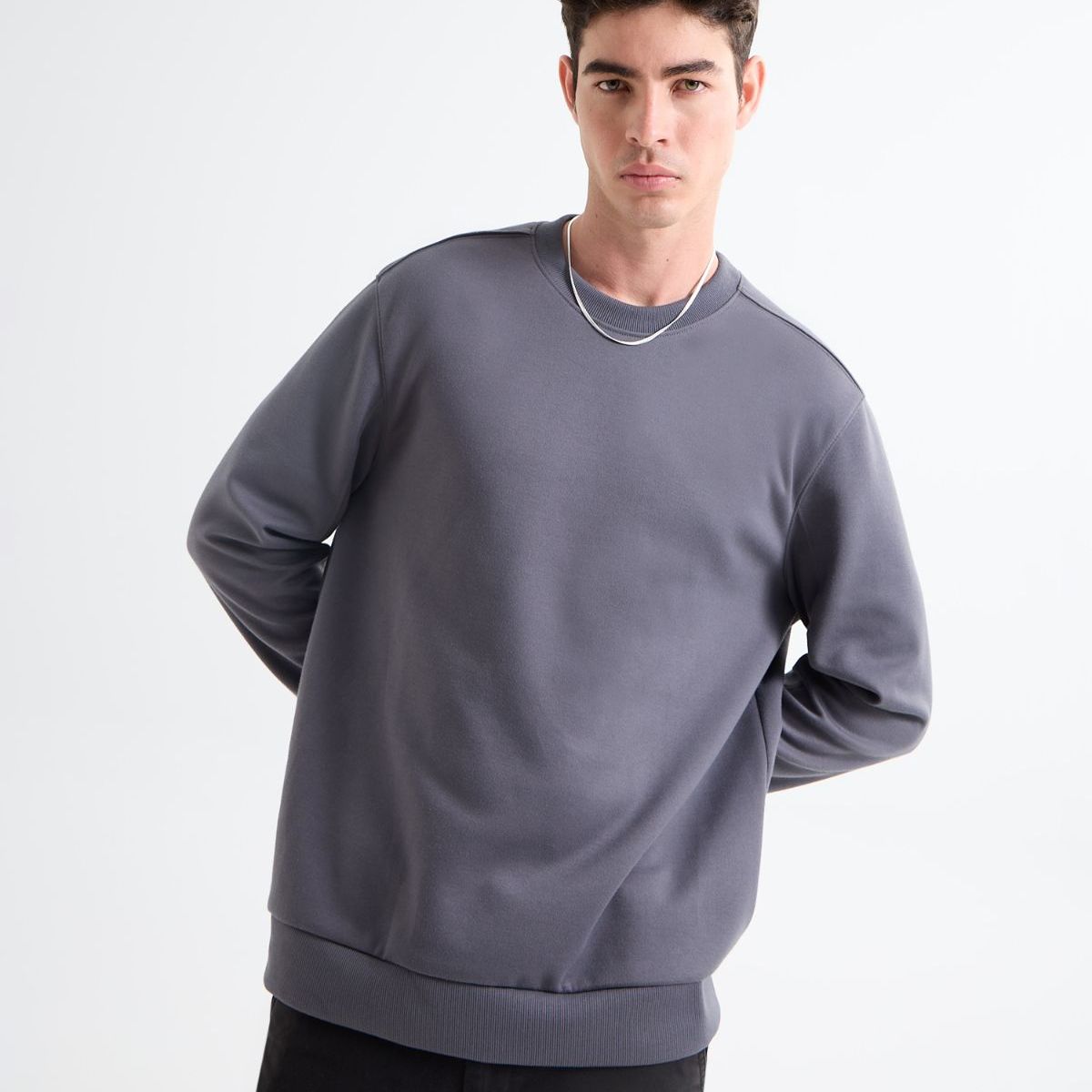 SEVEN SEVEN - Buzo Para Hombre Cuello Redondo Color Gris Oscuro Marca Seven Seven #45060693