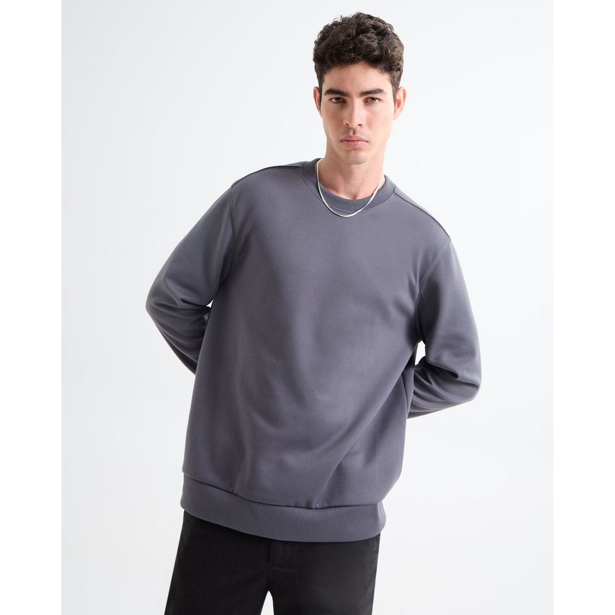 SEVEN SEVEN - Buzo Para Hombre Cuello Redondo Color Gris Oscuro Marca Seven Seven #45060693