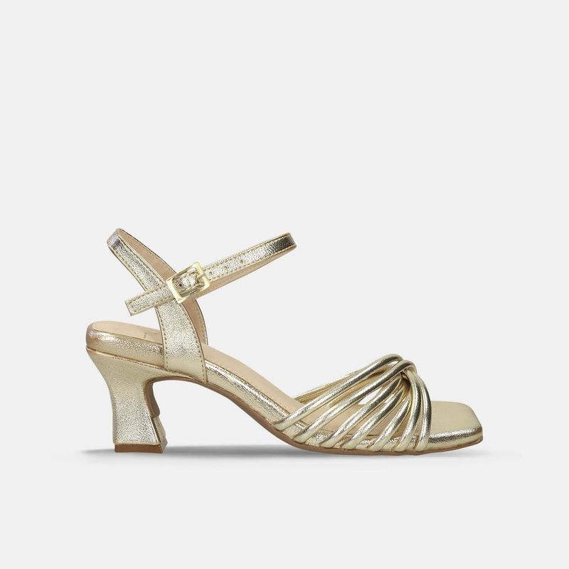BATA - Sandalias Para Mujer Bata Champaña Kamelia