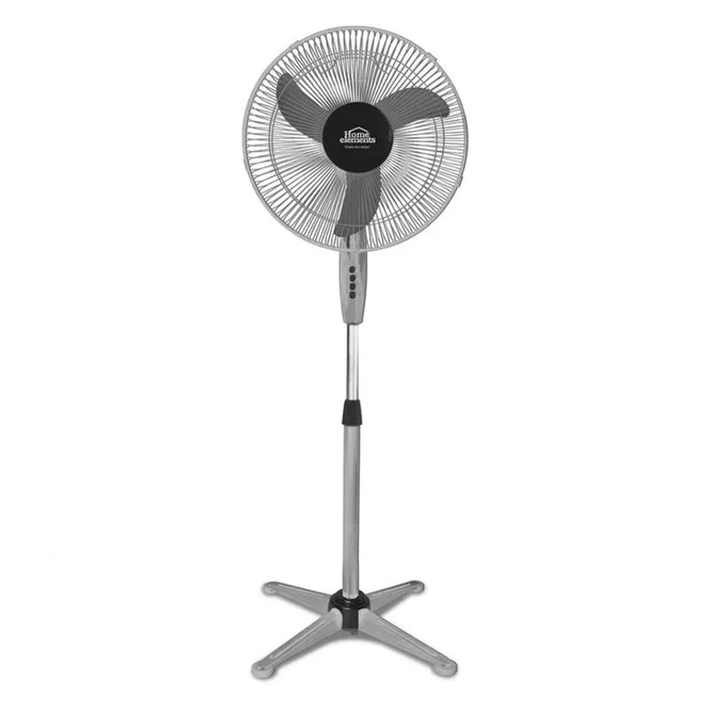 HOME ELEMENTS - Ventilador Home Elements Pedestal 16 Color Gris