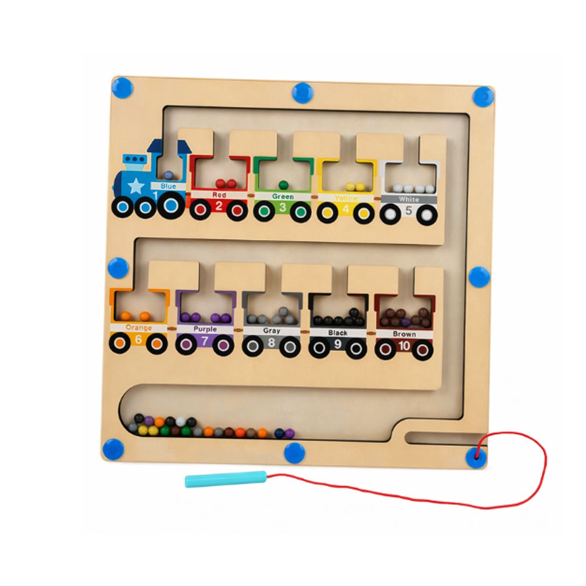 SHEN HUANG - Juego Didáctico Montessori Laberinto Magnético Aprendizaje