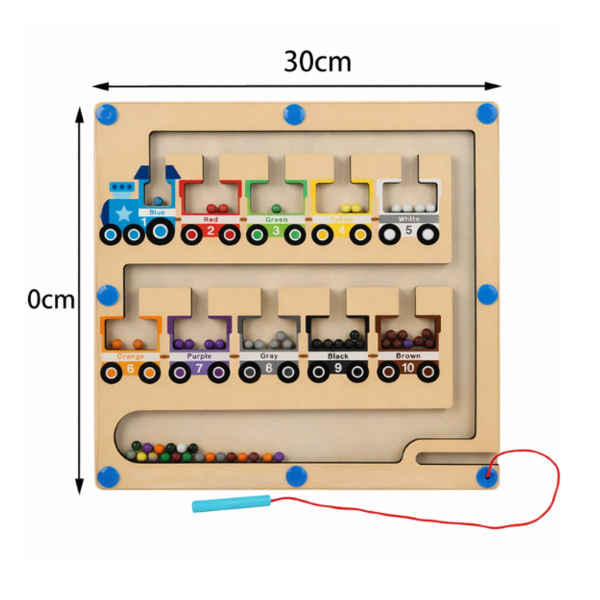 SHEN HUANG - Juego Didáctico Montessori Laberinto Magnético Aprendizaje