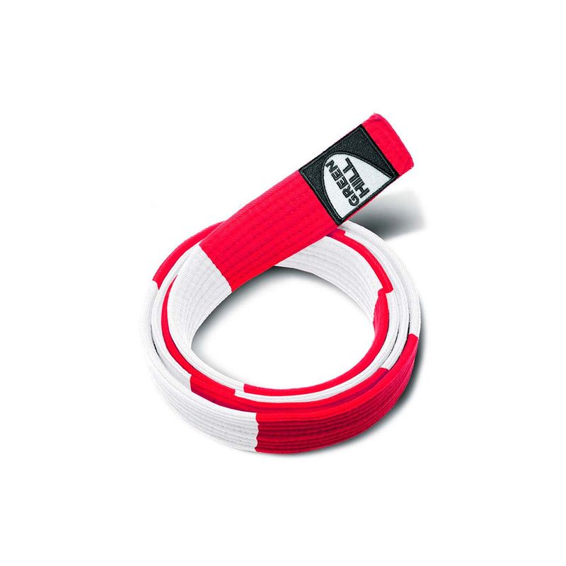 GREENHILL - CINTURON JUDO MASTER ROJO/BLANCO 320