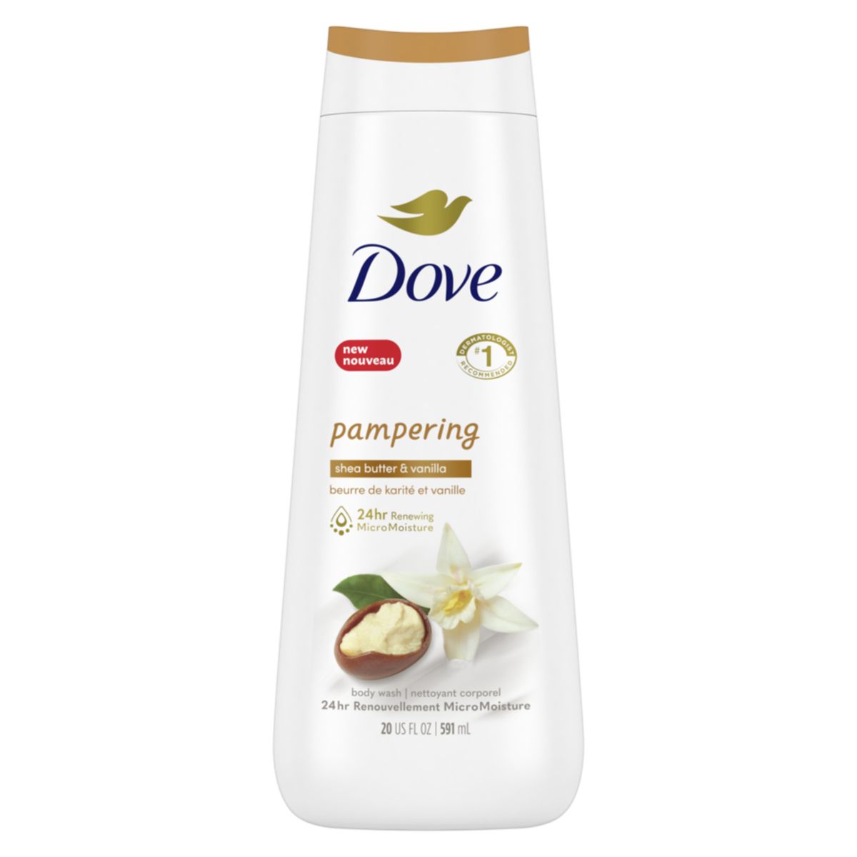 DOVE - Jabon Liquido Corporal Dove Karite y Vainilla 591ml