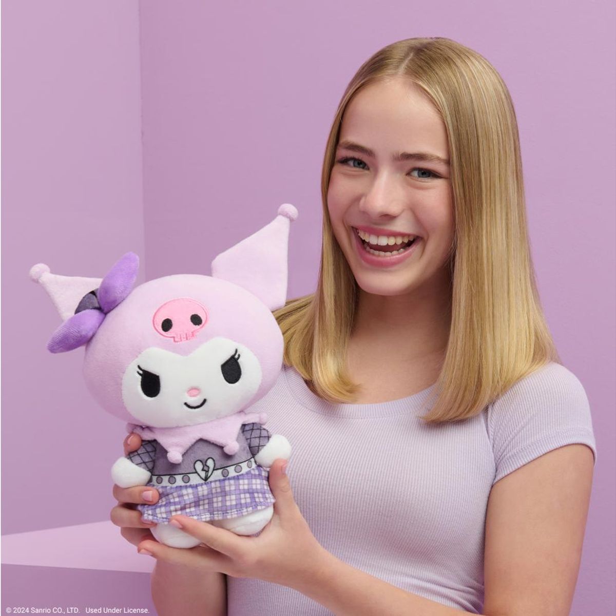 HELLO KITTY - Peluche Coleccionable Kuromi Punks Hello Kitty 20Cm