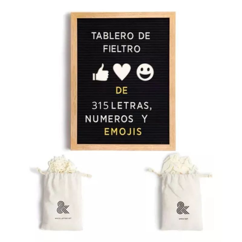 HOMESALE - Tablero Pizarra Cartelera Decorativo Mensajes Color Negro