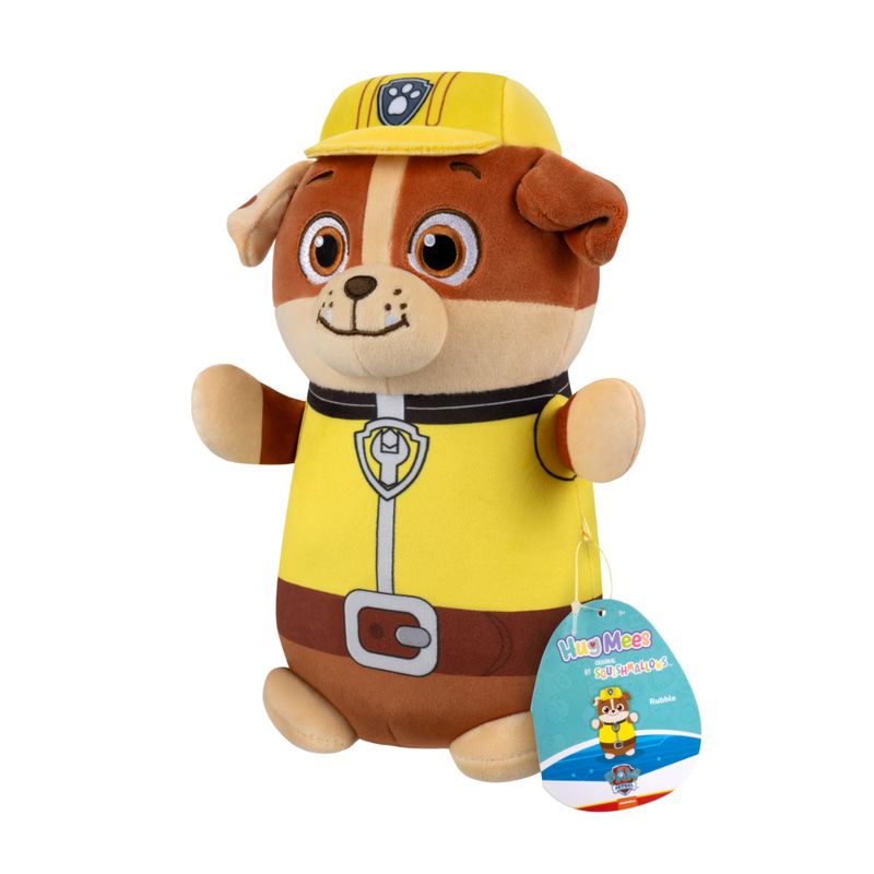 PAW PATROL - Peluche Coleccionable Paw Patrol Rubble Squishmallows 25 Cm