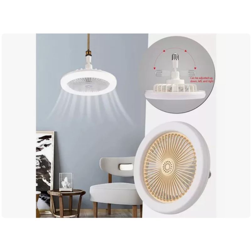GENERICO - Ventilador de Techo con Luz LED-GlowFan